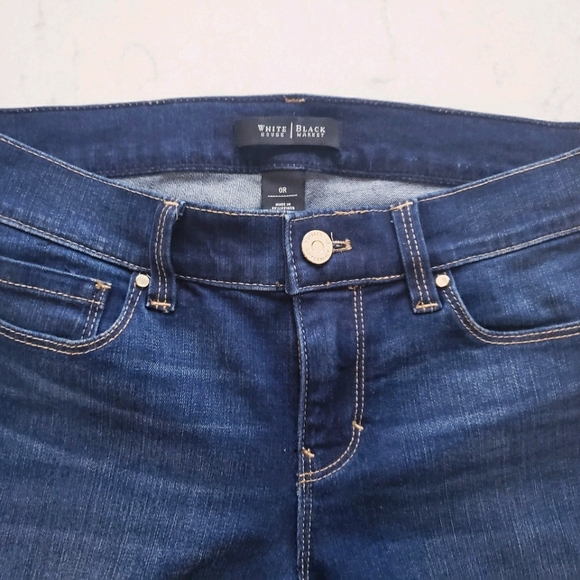 White House Black Market Blue Skinny Jeans Size 0R - Picture 7 of 7